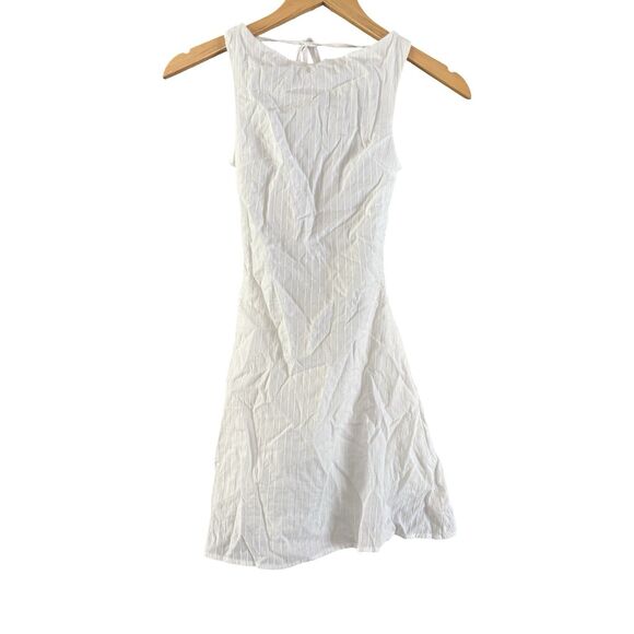 Princess Polly Swoon White Open Back Cotton Mini Dress Size 0 NWT $65 - Picture 6 of 11